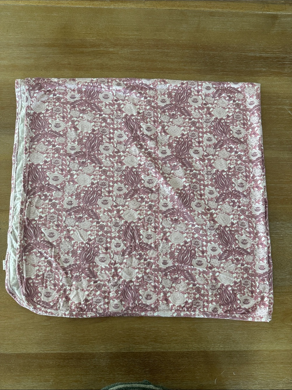 kate quinn pink firebird and lemons single layer swaddle
